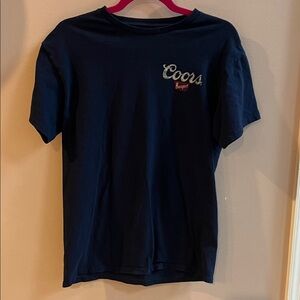 Coors Navy Short-Sleeve Men's Tee Size Medium